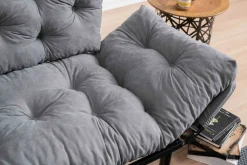 Divani Letto 2 Posti|Divano Contenitore Letto > Dmora Divano letto design 155x70cm - Guchol Grigio