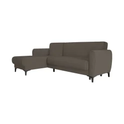 Divani Letto Con Penisola|Salotto > Dmora Divano letto design 230x153cm - Aber Marrone