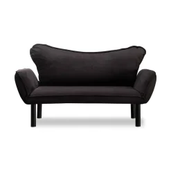 Divano letto design nero 140x65cm - Hone