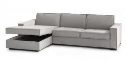 Divani Letto Con Penisola|Salotto > Dmora Divano letto due piazze 260x95cm - Albenga Grigio