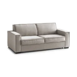 Divani Letto 3 Posti|Salotto > Dmora Divano letto due piazze tortora 220x95cm - Asteroide Grigio Tortora