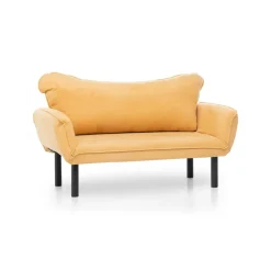 Divano letto economico design giallo 140x65cm - Hone