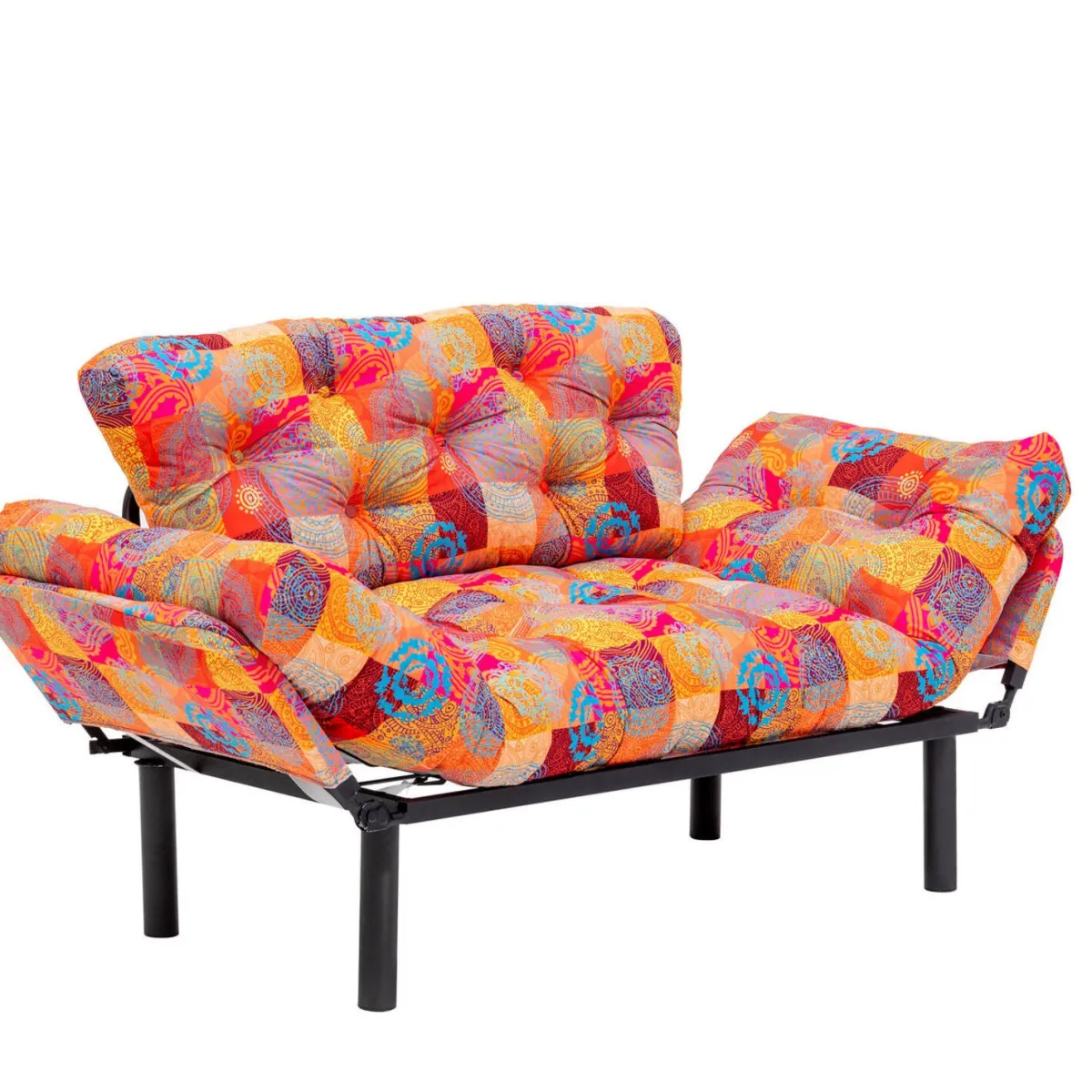 Divani Letto 2 Posti|Divano Contenitore Letto > Dmora Divano letto economico design 155x70cm - Guchol Multicolore