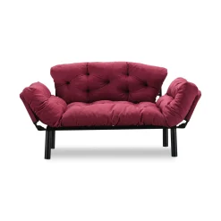 Divani Letto 2 Posti|Divano Contenitore Letto > Dmora Divano letto economico 155x70cm - Guchol Rosso
