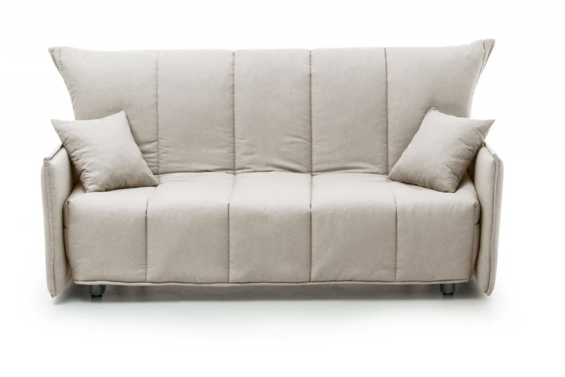Divano letto elegante beige 150x90cm - Alaric