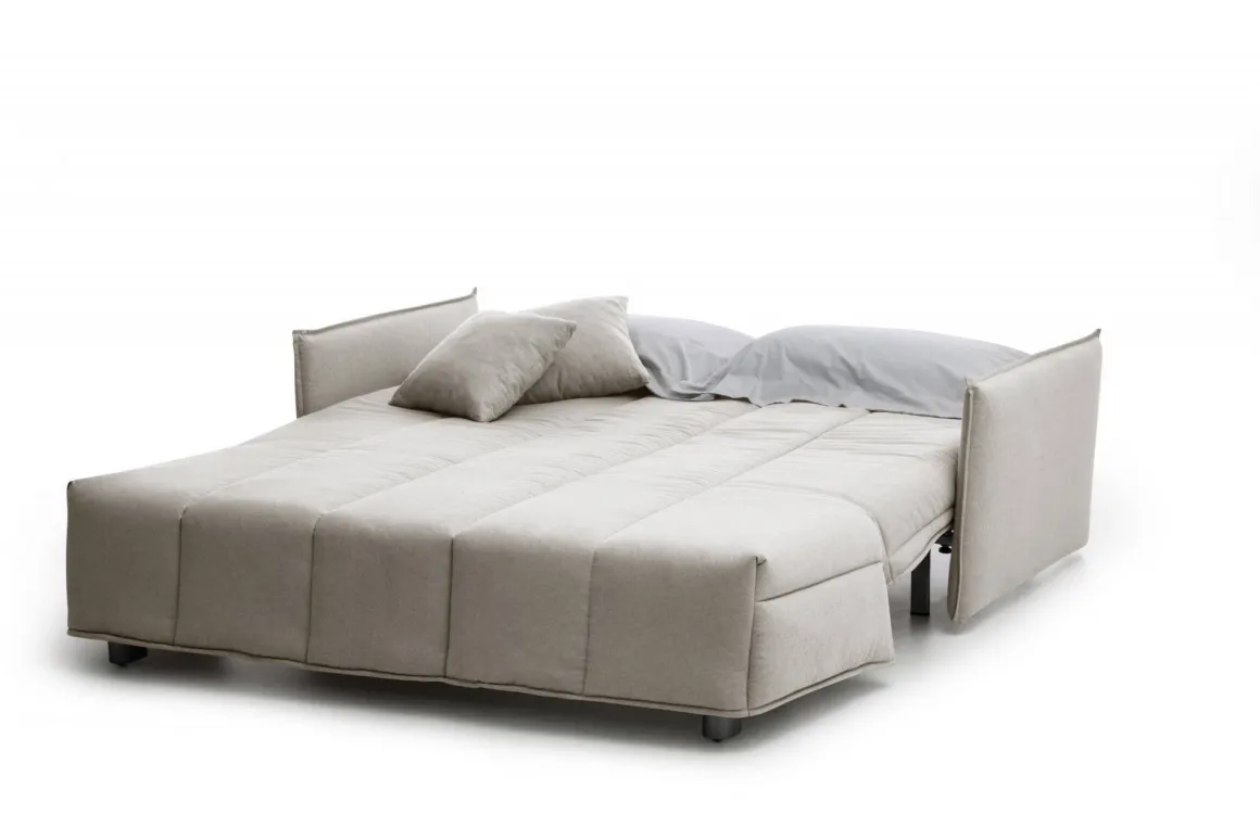 Divano letto elegante beige 150x90cm - Alaric