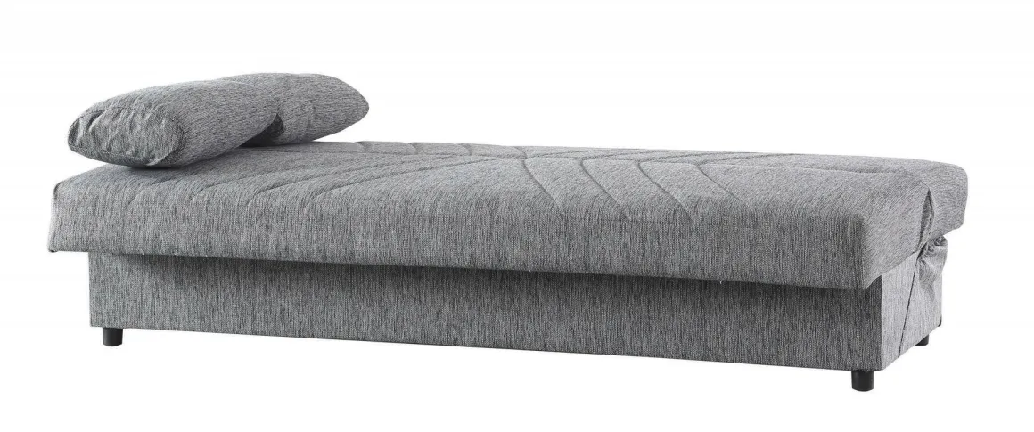 Divano letto in legno grigio 181x81cm - Apicella