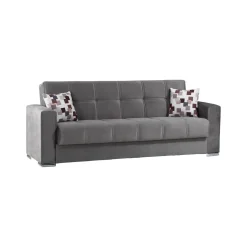 Divano letto in legno grigio 226x85cm - Arbano