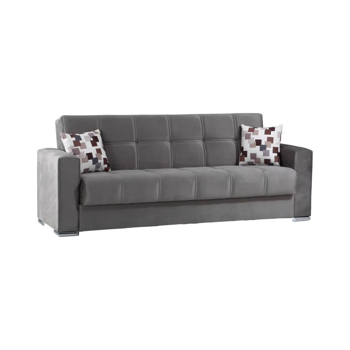 Divano letto in legno grigio 226x85cm - Arbano