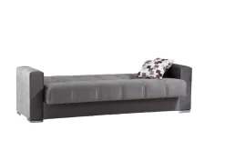Divano letto in legno grigio 226x85cm - Arbano