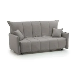 Divano letto in legno massello grigio 190x90cm - Ardis