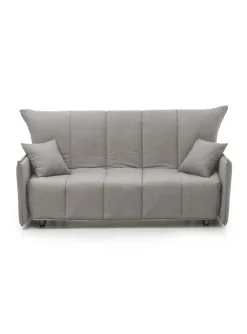 Divano letto in legno massello grigio 190x90cm - Ardis