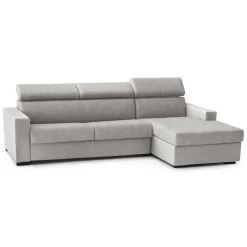 Divano letto in legno massello grigio 260x95cm - Alibella