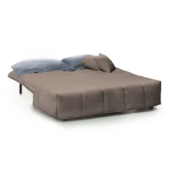 Divano letto in legno massello tortora 165x90cm - Antal