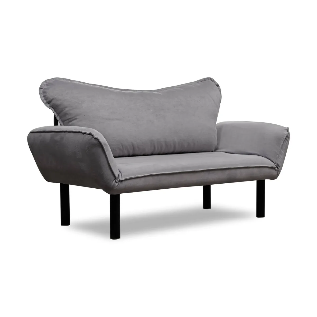 Divani Letto 2 Posti|Divano Contenitore Letto > Dmora Divano letto in metallo 140x65cm - Hone Grigio