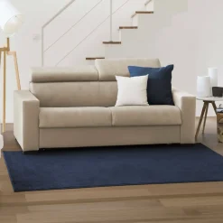 Divano letto in tessuto beige 200x95cm - Amalfi