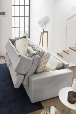 Divani Letto 2 Posti|Salotto > Dmora Divano letto in tessuto 200x95cm - Amalfi Grigio