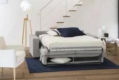 Divani Letto 2 Posti|Salotto > Dmora Divano letto in tessuto 200x95cm - Amalfi Grigio