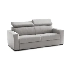 Divano letto in tessuto grigio 220x95cm - Action