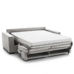 Divano letto in tessuto grigio 220x95cm - Action