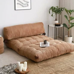 Divani Letto 2 Posti|Divano Contenitore Letto > Dmora Divano letto in tessuto 120x75cm - Surigae Marrone