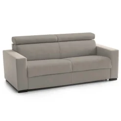 Divani Letto 2 Posti|Salotto > Dmora Divano letto in tessuto tortora 180x95cm - Aieie Grigio Tortora