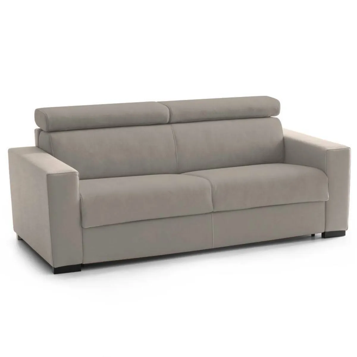 Divani Letto 2 Posti|Salotto > Dmora Divano letto in tessuto tortora 180x95cm - Aieie Grigio Tortora