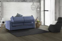 Divano letto lavabile blu 200x95cm - Adalberto