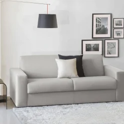 Divano letto lavabile grigio 200x95cm - Zinnia