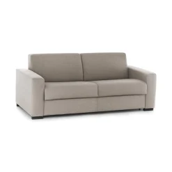 Divani Letto 3 Posti|Salotto > Dmora Divano letto lavabile tortora 200x95cm - Zinnia Grigio Tortora