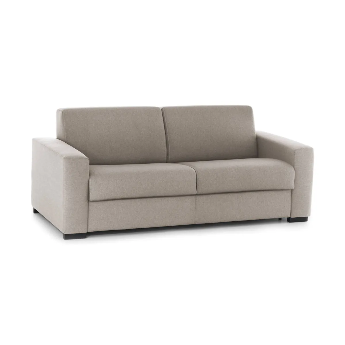 Divani Letto 3 Posti|Salotto > Dmora Divano letto lavabile tortora 200x95cm - Zinnia Grigio Tortora