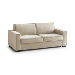 Divano letto matrimoniale beige 220x95cm - Asteroide