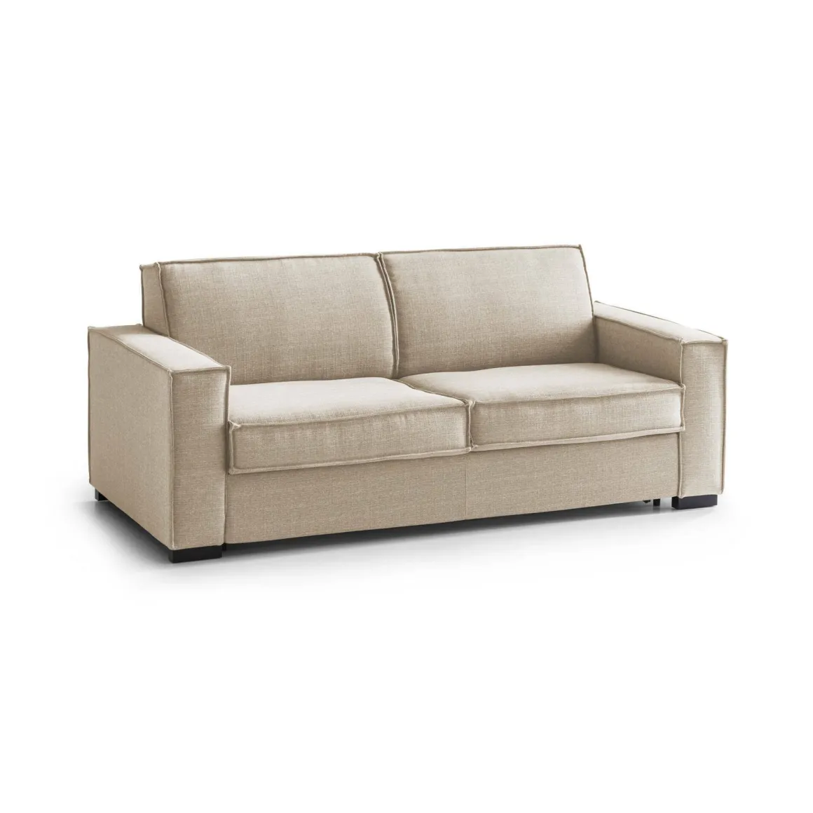 Divano letto matrimoniale beige 220x95cm - Asteroide