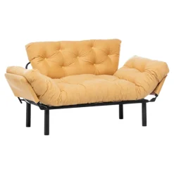 Divano letto matrimoniale giallo 155x70cm - Guchol