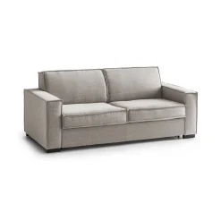 Divano letto matrimoniale tortora 180x95cm - Alano