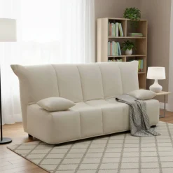 Divano letto moderno beige 125x90cm - Ariska
