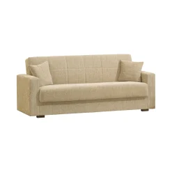 Divano letto moderno beige 212x80cm - Ambrogino
