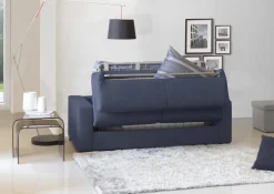 Divano letto moderno blu 200x95cm - Zinnia