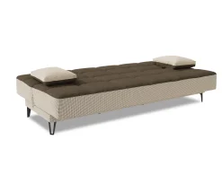 Divano letto moderno grigio e marrone 190x87cm - Aborigeni