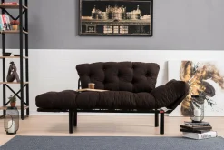 Divani Letto 2 Posti|Divano Contenitore Letto > Dmora Divano letto moderno 155x70cm - Guchol Marrone
