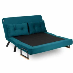Divano letto moderno verde acqua 133x78cm - Calvin