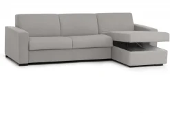Divano letto per ospiti grigio 280x95cm - Aika