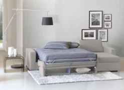 Divano letto per ospiti grigio 280x95cm - Aika