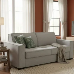 Divano letto 2 piazze grigio 160x95cm - Alk