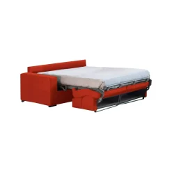 Divani Letto 2 Posti|Divano Contenitore Letto > Dmora Divano Letto 2 Posti Sfoderabile Contenitore 180x95 cm, di Apertura a Ribalta Made in Italy - None Arancione