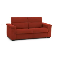 Divani Letto 2 Posti|Divano Contenitore Letto > Dmora Divano Letto 2 Posti Sfoderabile Contenitore 185x95 cm, di Apertura a Ribalta Made in Italy - Salorno Arancione