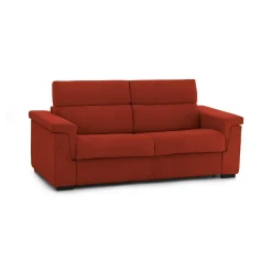 Divani Letto 2 Posti|Divano Contenitore Letto > Dmora Divano Letto 2 Posti Sfoderabile Contenitore 205x95 cm, di Apertura a Ribalta Made in Italy - Brusasco Arancione