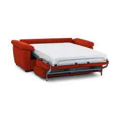 Divani Letto 2 Posti|Divano Contenitore Letto > Dmora Divano Letto 2 Posti Sfoderabile Contenitore 205x95 cm, di Apertura a Ribalta Made in Italy - Fisciano Arancione