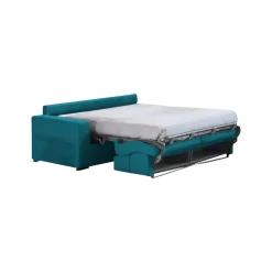Divani Letto 2 Posti|Divano Contenitore Letto > Dmora Divano Letto 2 Posti Sfoderabile Contenitore 180x95 cm, di Apertura a Ribalta Made in Italy - None Azzurro