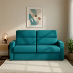 Divani Letto 2 Posti|Divano Contenitore Letto > Dmora Divano Letto 2 Posti Sfoderabile Contenitore 200x95 cm, di Apertura a Ribalta Made in Italy - Sonico Azzurro